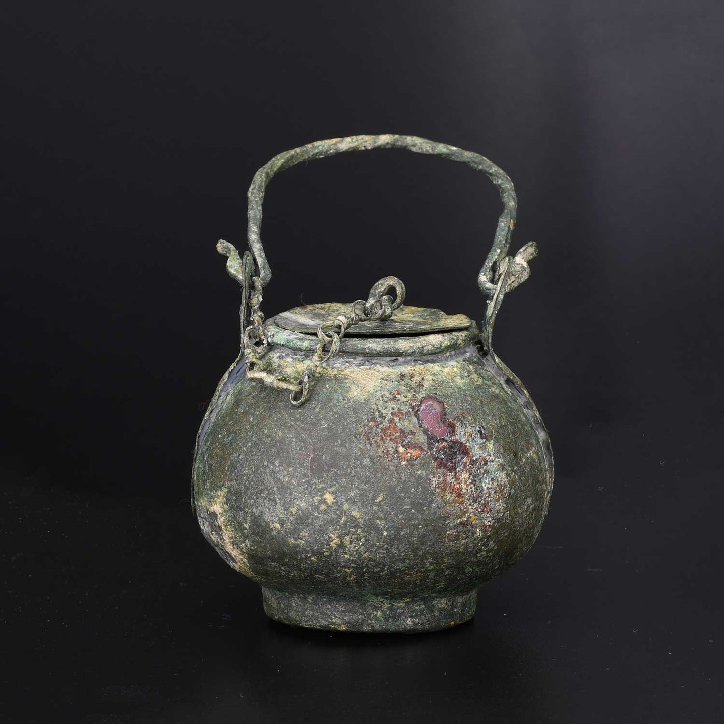 A Roman Bronze Aryballos, ca. 1st - 2nd century CE