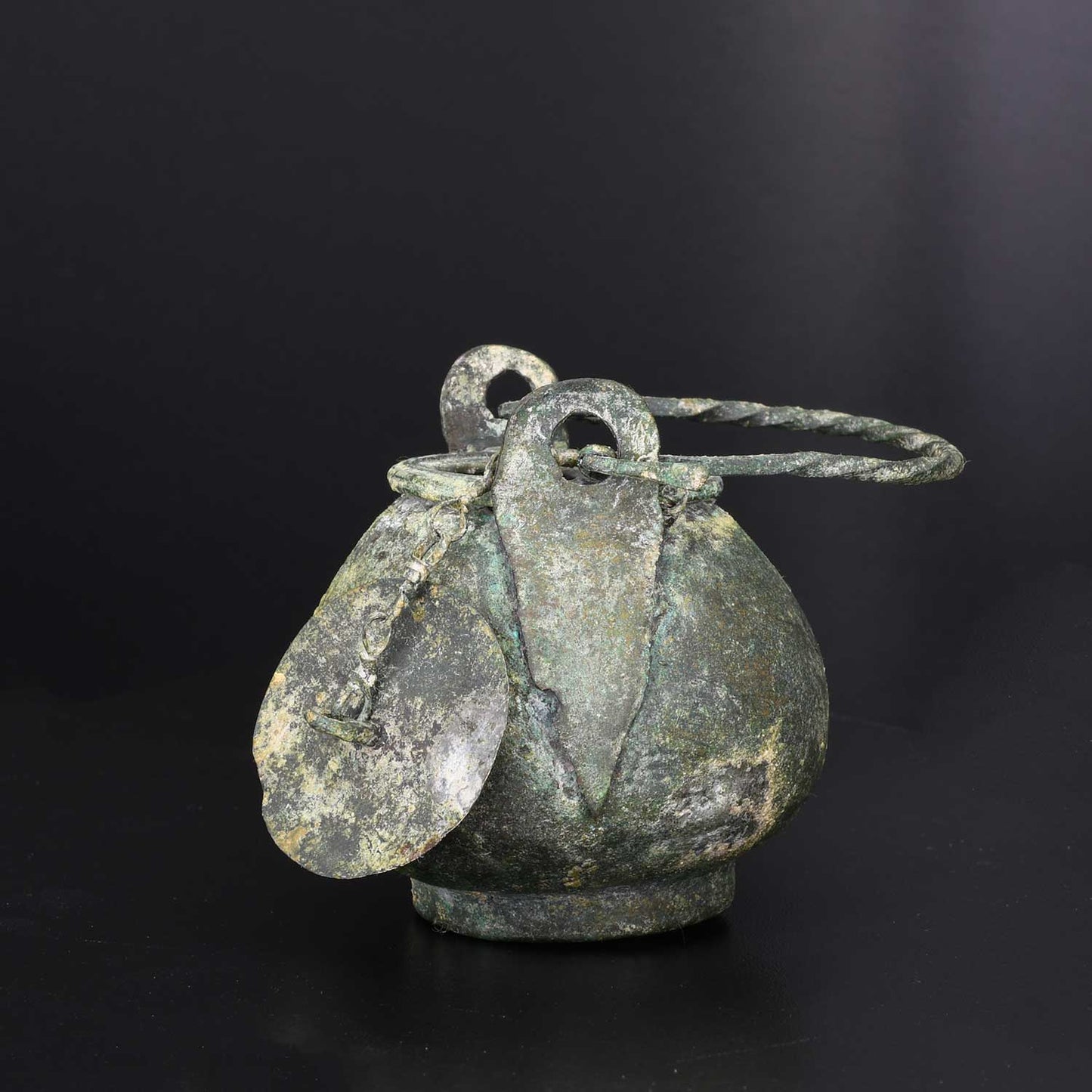 A Roman Bronze Aryballos, ca. 1st - 2nd century CE