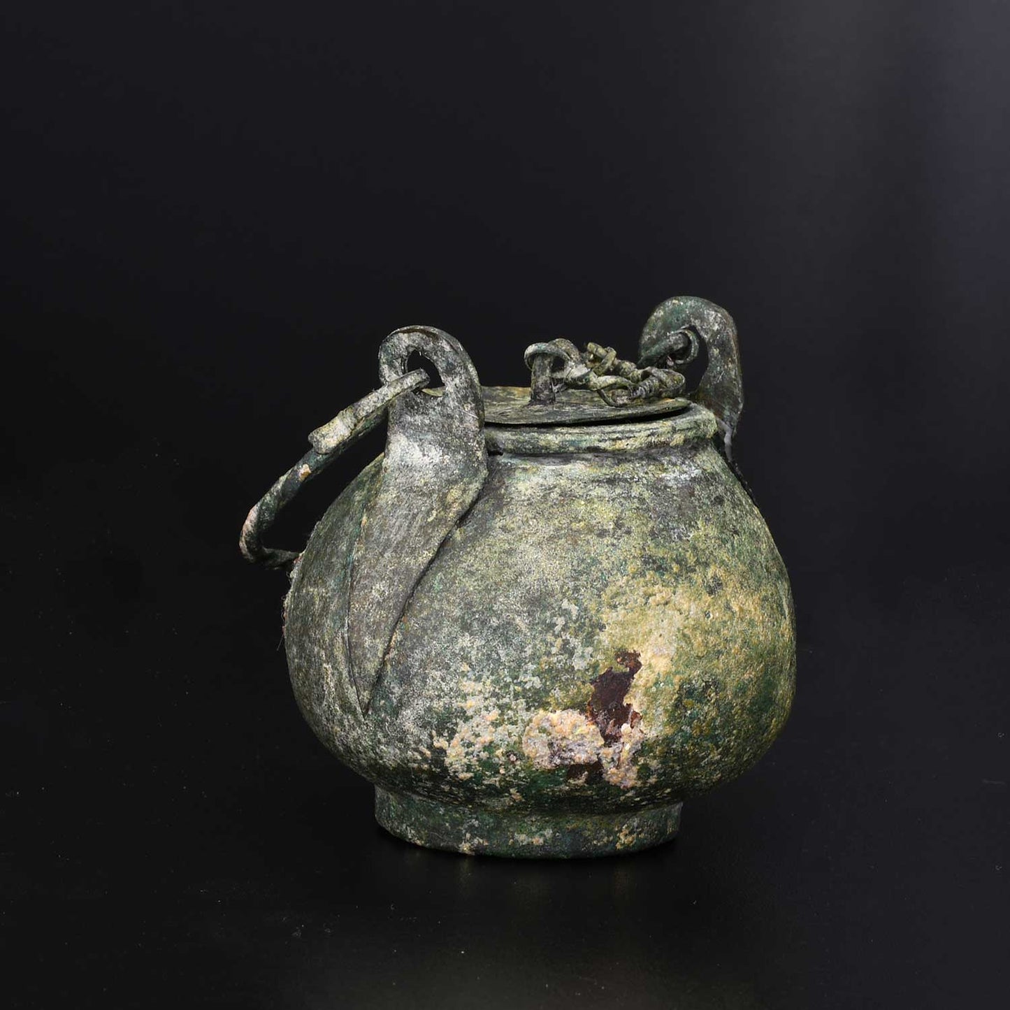 A Roman Bronze Aryballos, ca. 1st - 2nd century CE