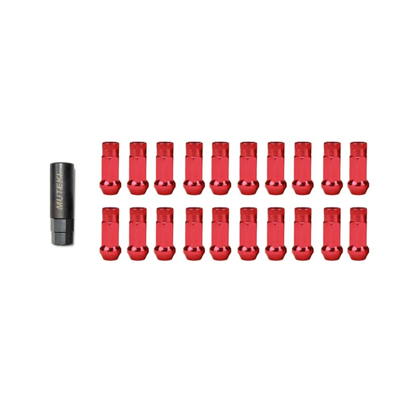 Wheel Mate Muteki SR48 Open End Locking Lug Nut Set of 4 - Red 12x1.50 48mm for 2018+ Toyota Corolla Hatchback (whm32902R)