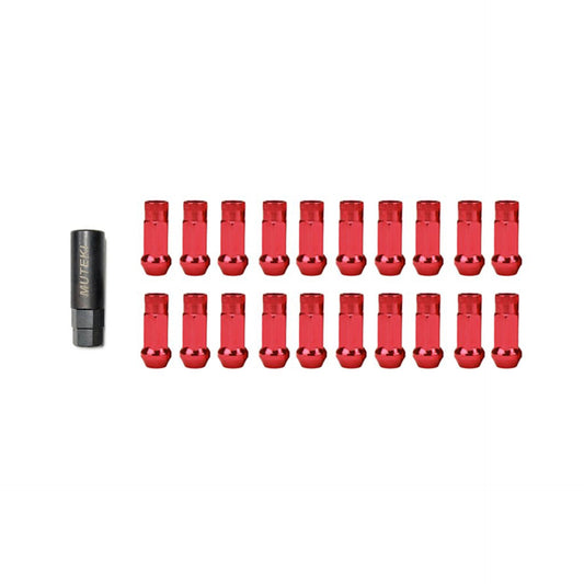 Wheel Mate Muteki SR48 Open End Locking Lug Nut Set of 4 - Red 12x1.50 48mm for 2018+ Toyota Corolla Hatchback (whm32902R)