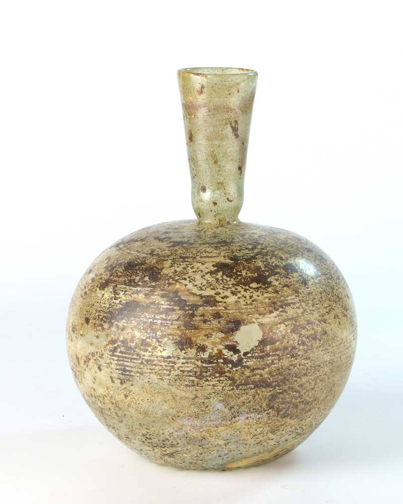 A Roman Glass Funnel Flask, ca 1st century CE