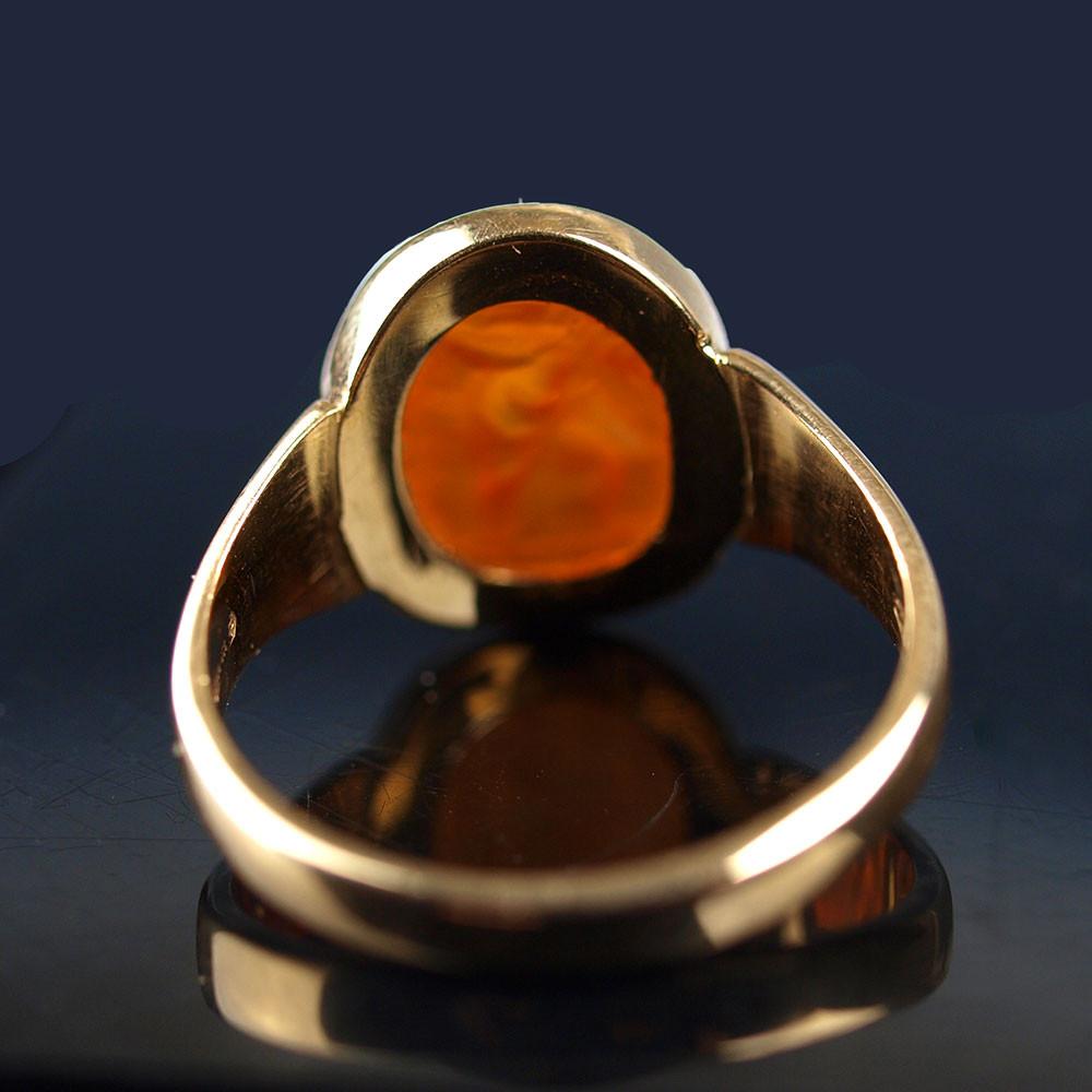 A Roman Carnelian Intaglio Ringstone of Eros, ca. 2nd Century CE