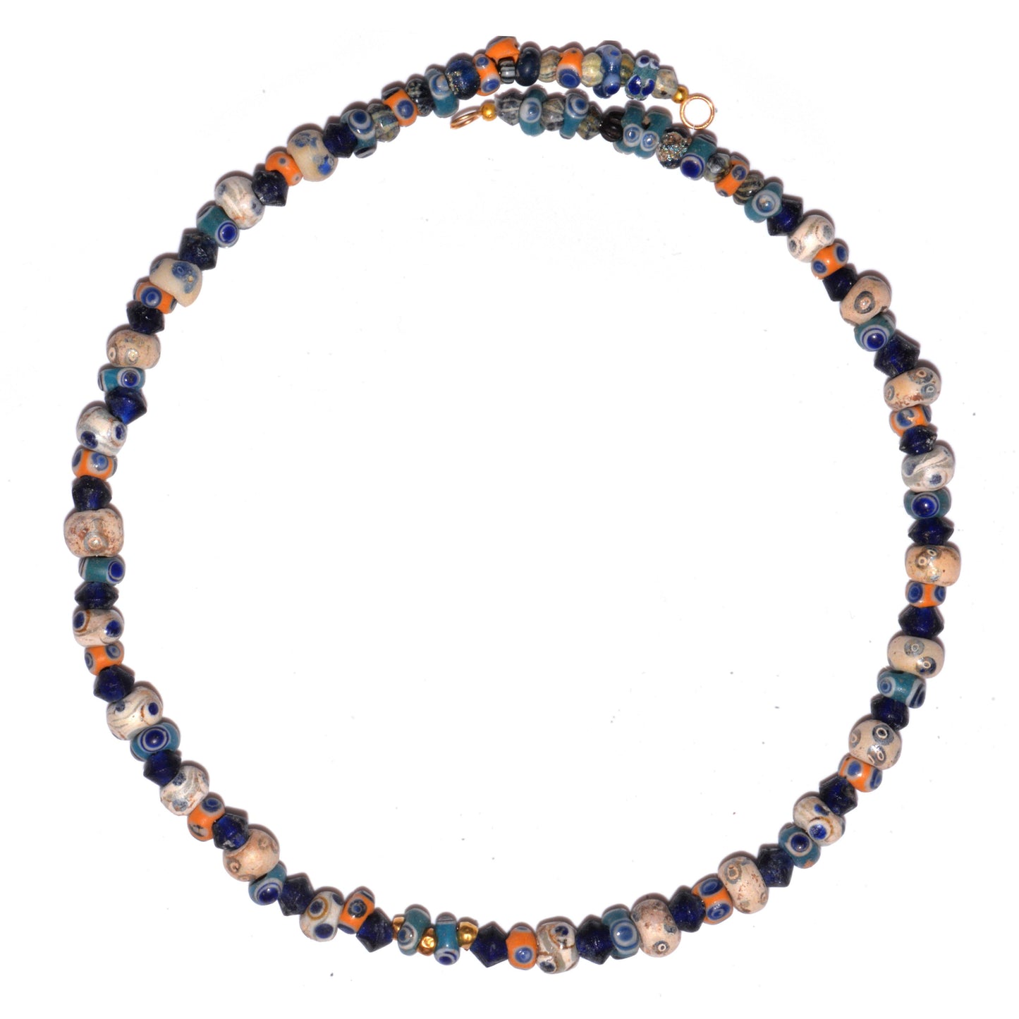 A Carthaginian Glass "Eye" Bead Necklace, ca. 6th - 2nd century BCE