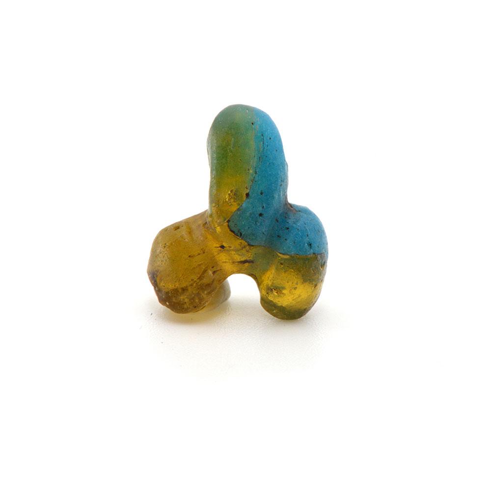 A Roman two-toned Phallic Glass Amulet, ca 1st century BCE-CE