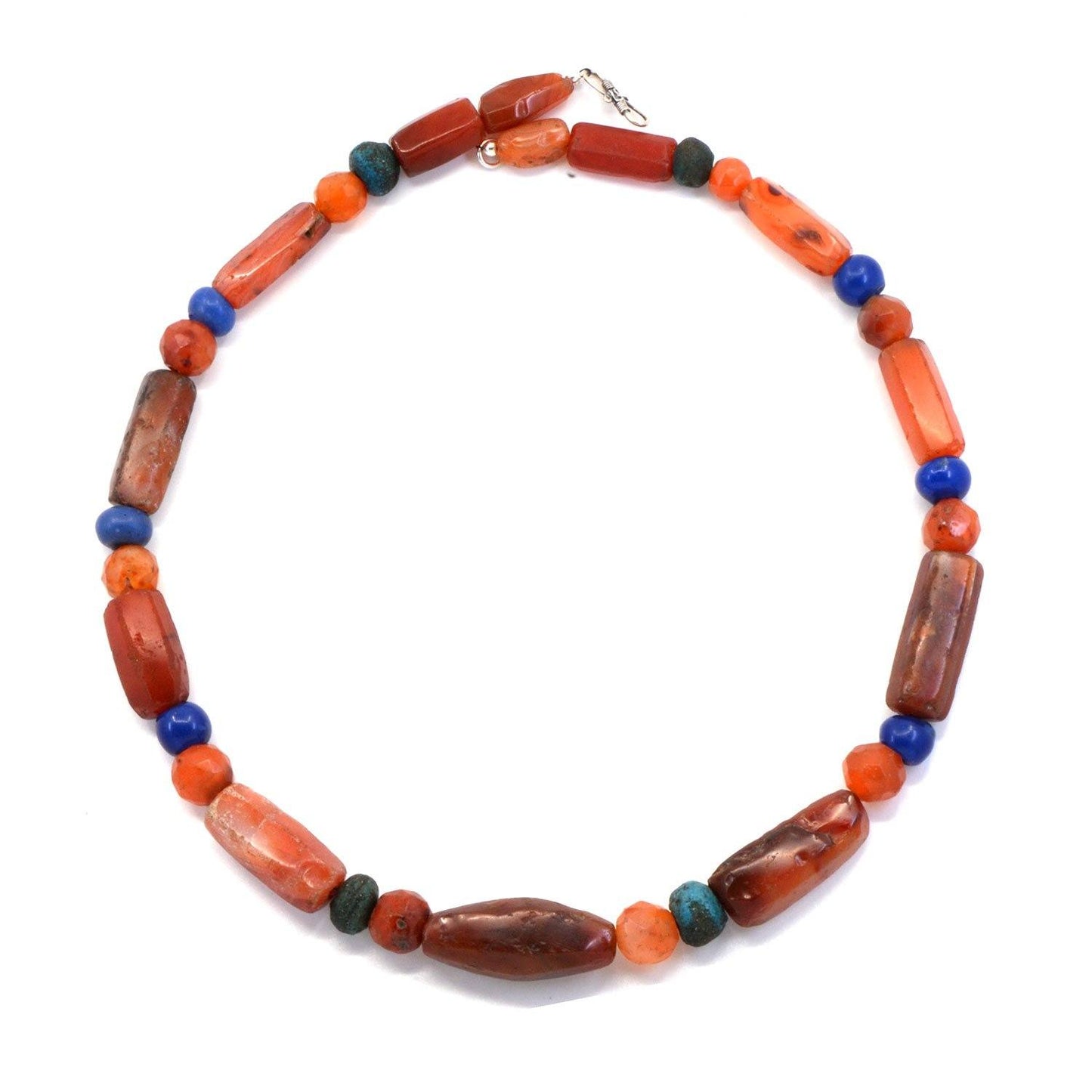 A Roman Carnelian & Glass Bead Necklace, Roman Imperial Period, ca. 3rd - 4th century CE