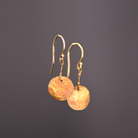 A Pair of Roman Gold Disc Earrings, Roman Imperial Period, ca. 2nd - 3rd century CE