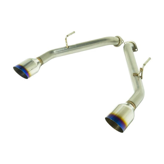 Remark 2014+ Infiniti Q50 Axle Back Exhaust w/Burnt Stainless Single Wall Tip (RO-TTQ5-S)