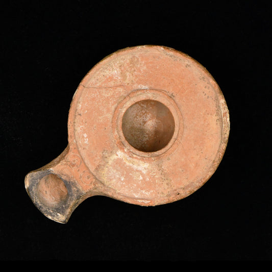 A Herodian Clay Oil Lamp, Roman Imperial Period, ca. 1st century CE