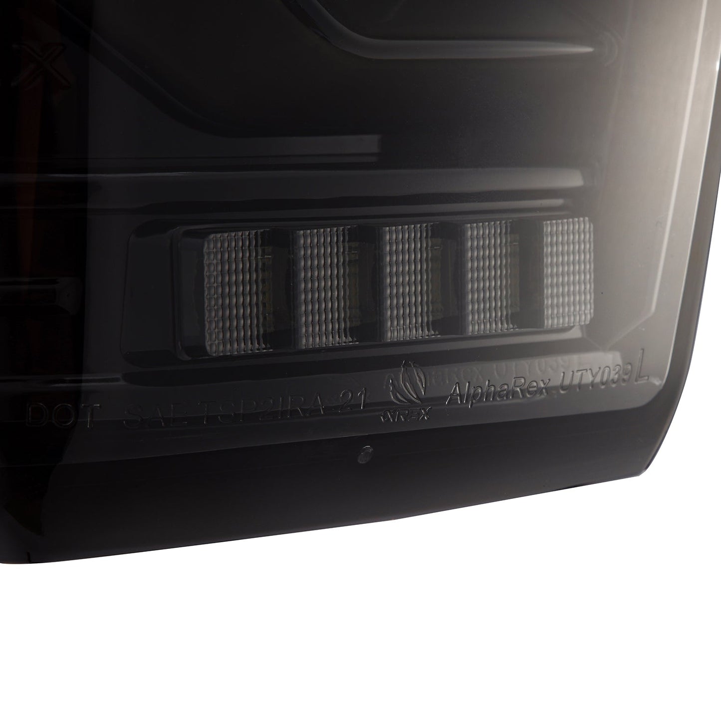 AlphaRex 16-21 Toyota Tacoma LUXX LED Taillights Alpha Blk w/Activ Light/Seq Signal (arx680080)