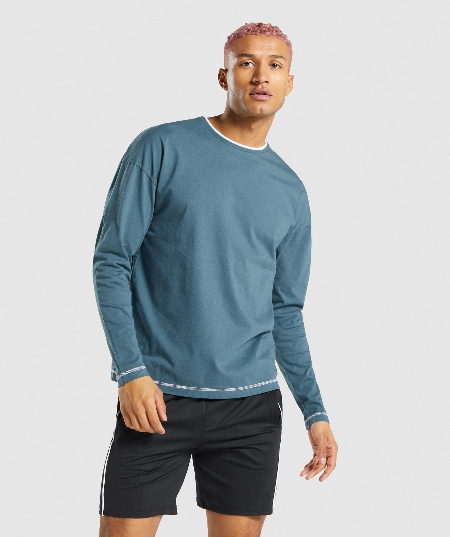 Gymshark Recess Long Sleeve T-Shirt - Teal