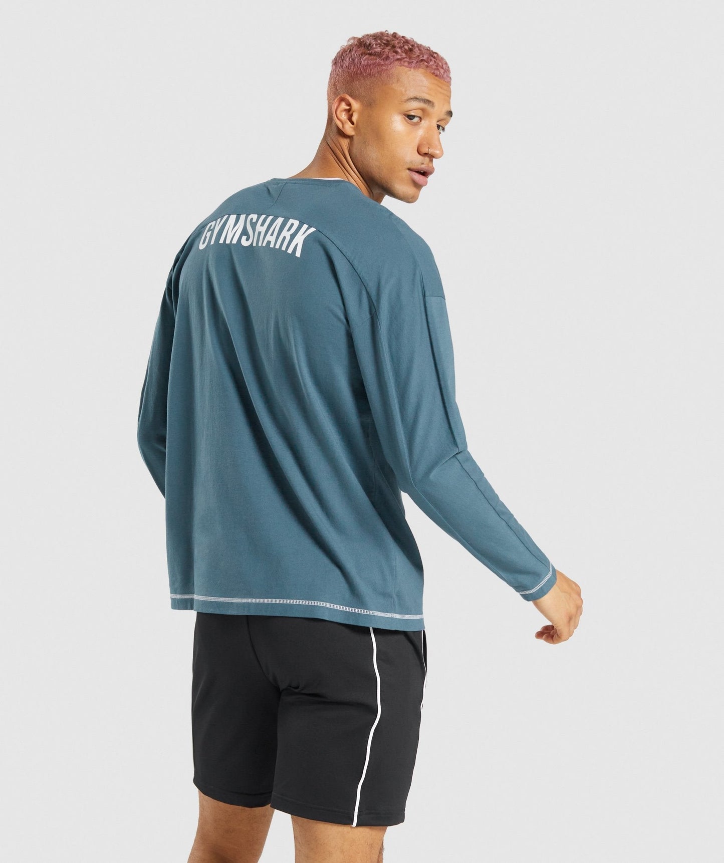 Gymshark Recess Long Sleeve T-Shirt - Teal