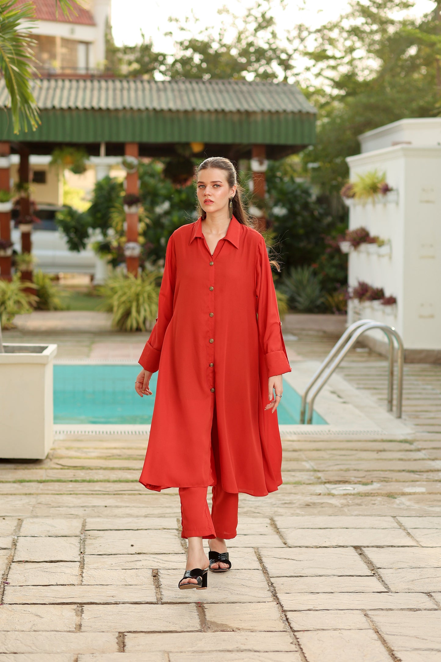 Rust longue Co-Ord Set