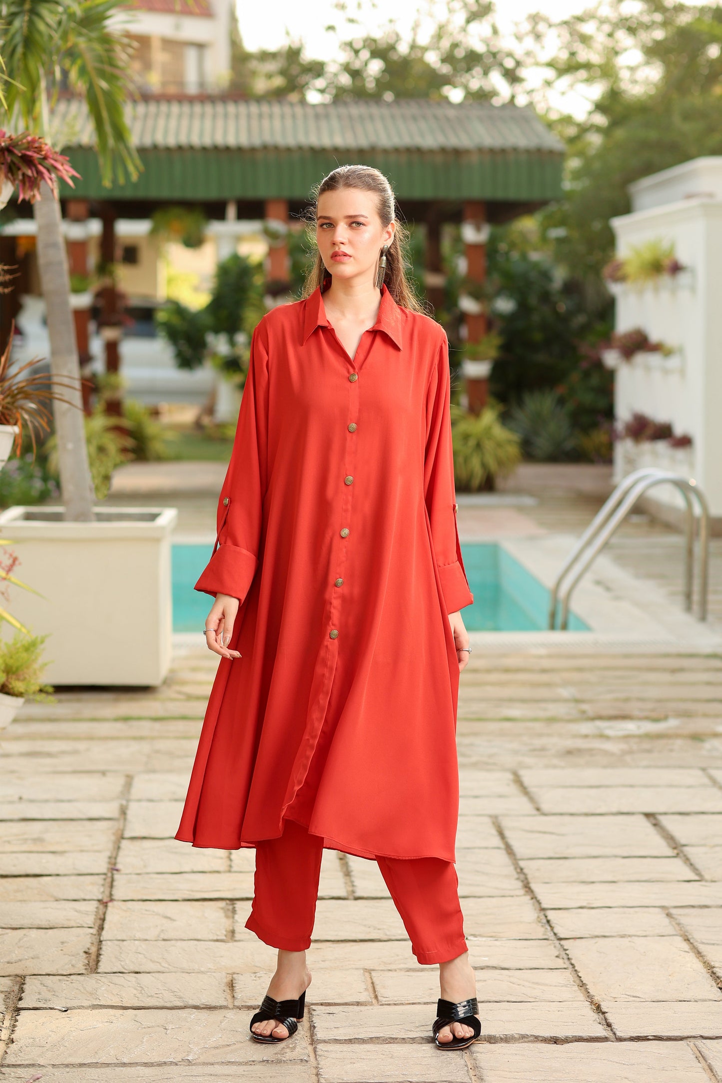 Rust longue Co-Ord Set