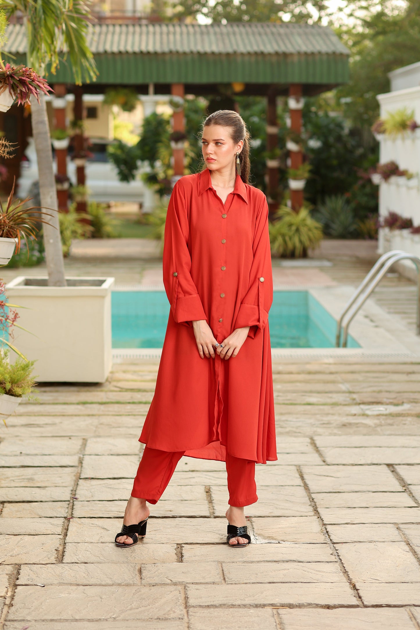 Rust longue Co-Ord Set