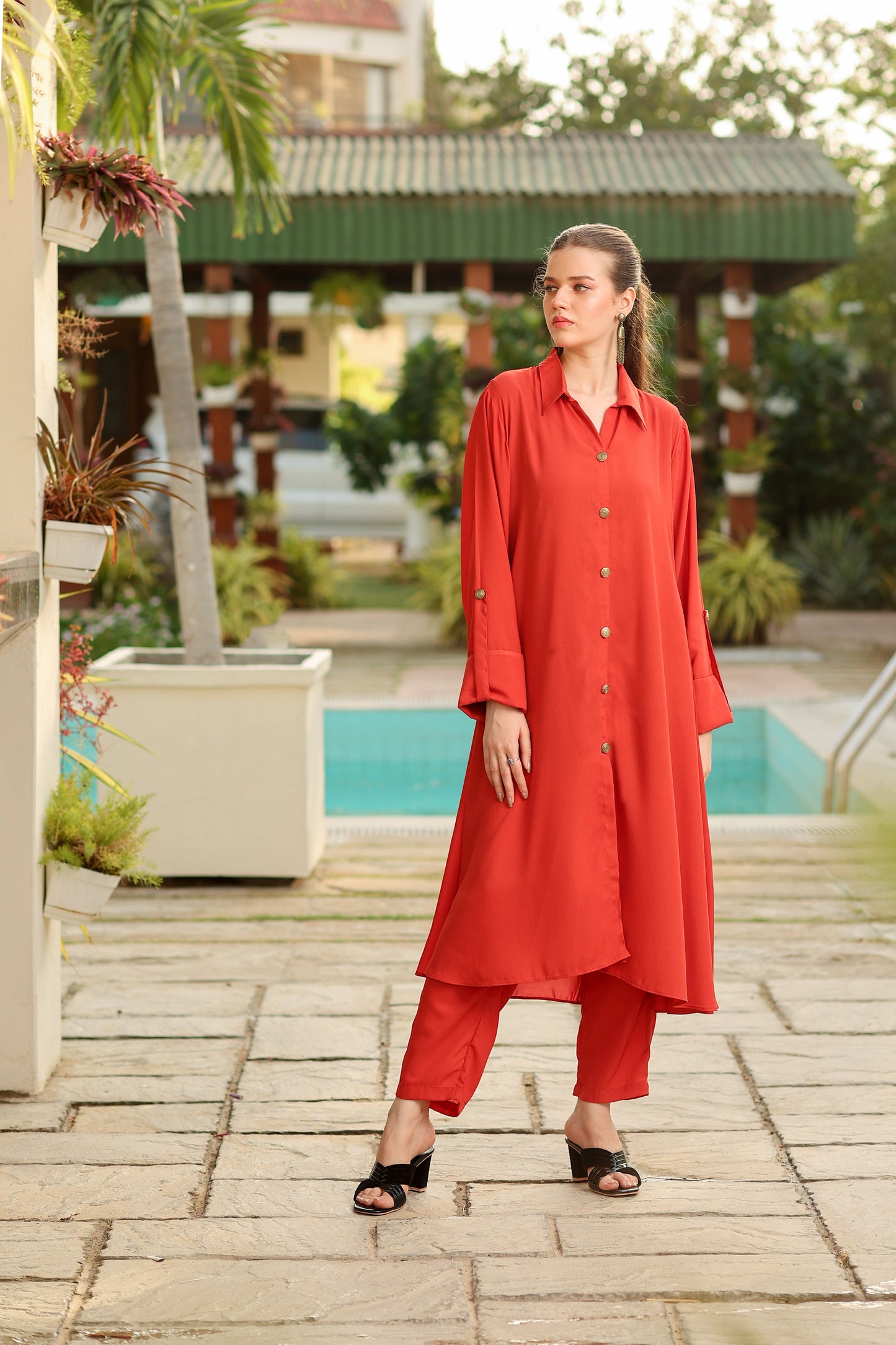 Rust longue Co-Ord Set