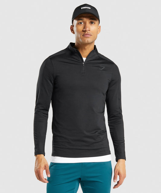 Gymshark Regulate 1/4 Zip Pullover - Black