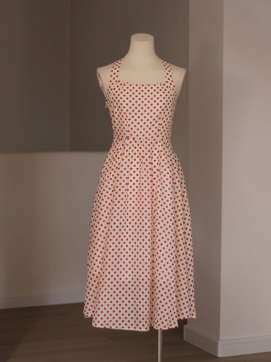 Retro Style Red 50s Polka Dot Dress