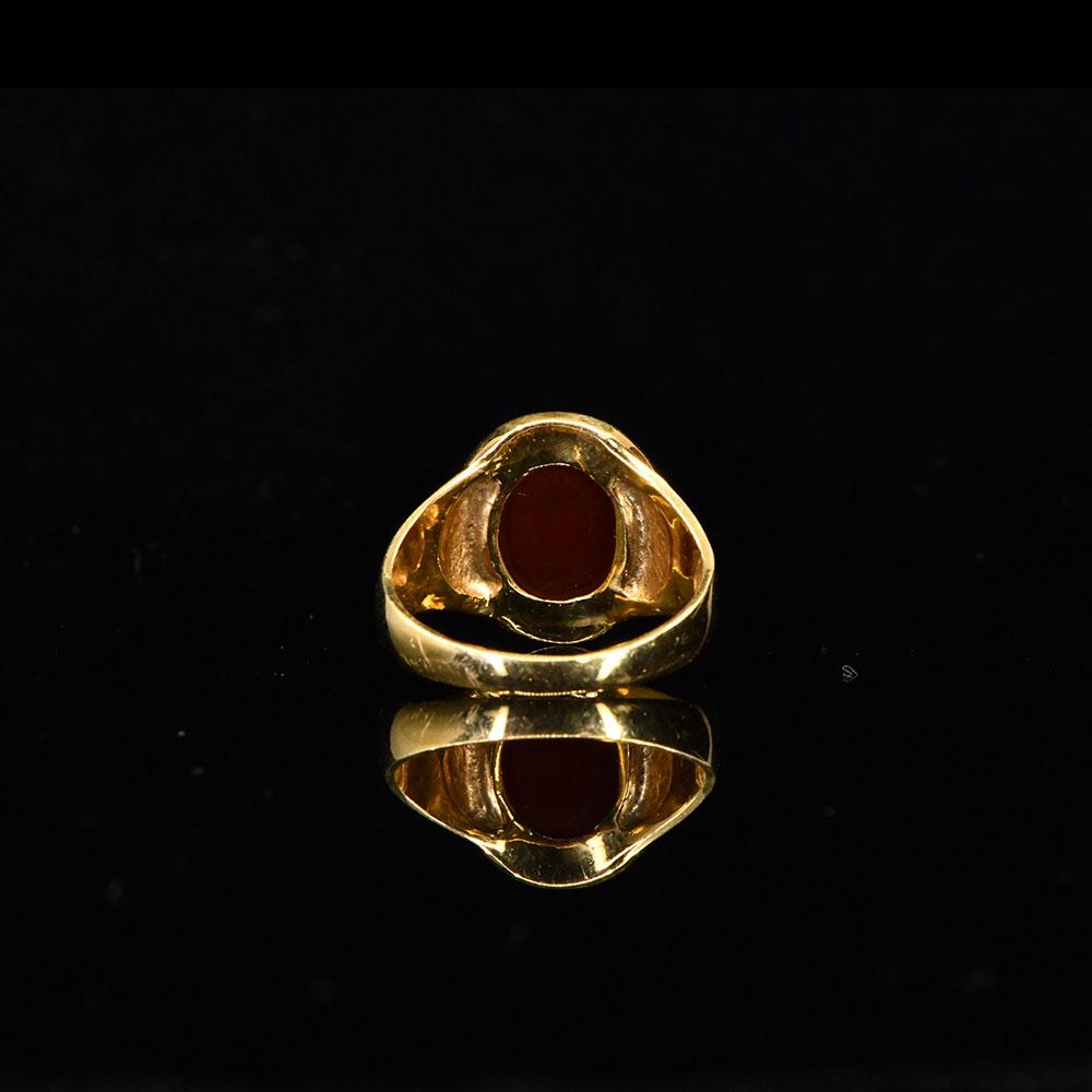 A Neo-Classical Red Jasper Intaglio Ring, ca. 19th century