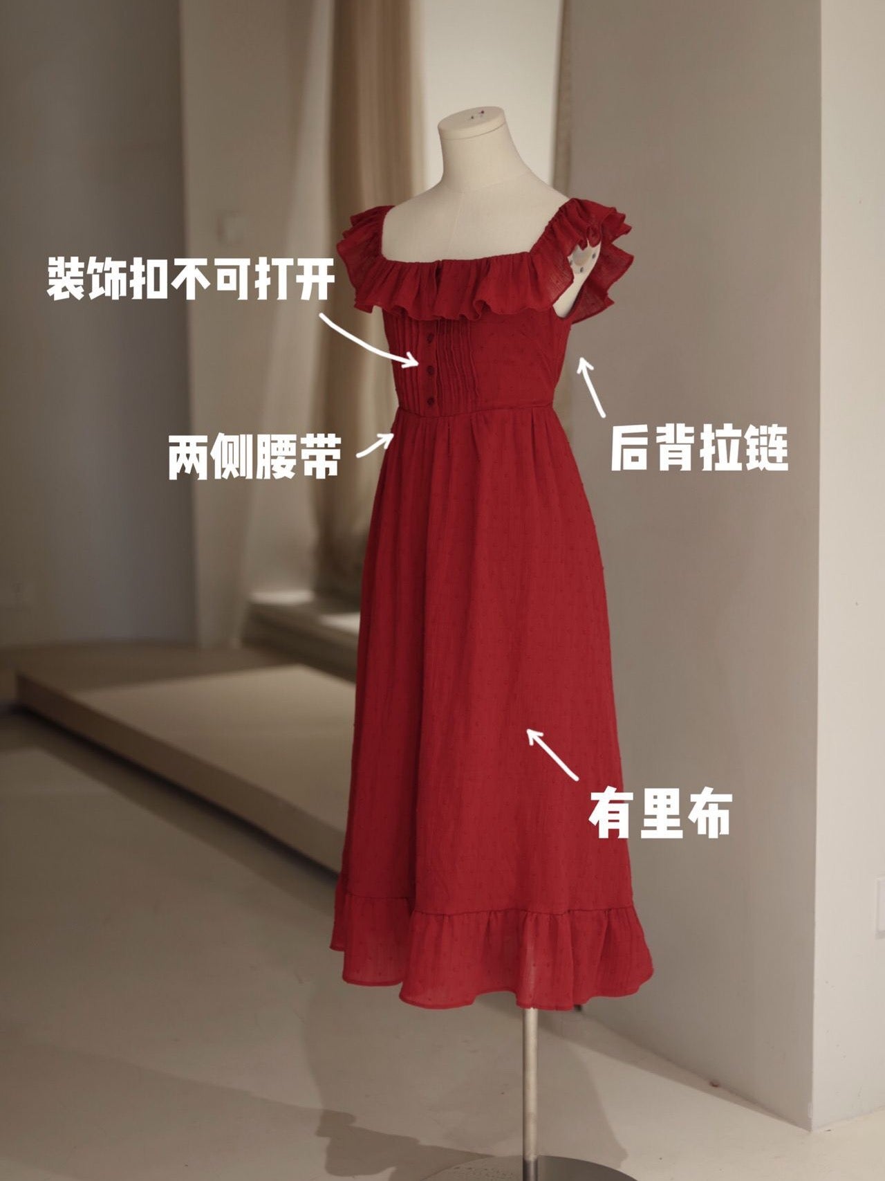 Round Neck Chiffon Summer Dresss