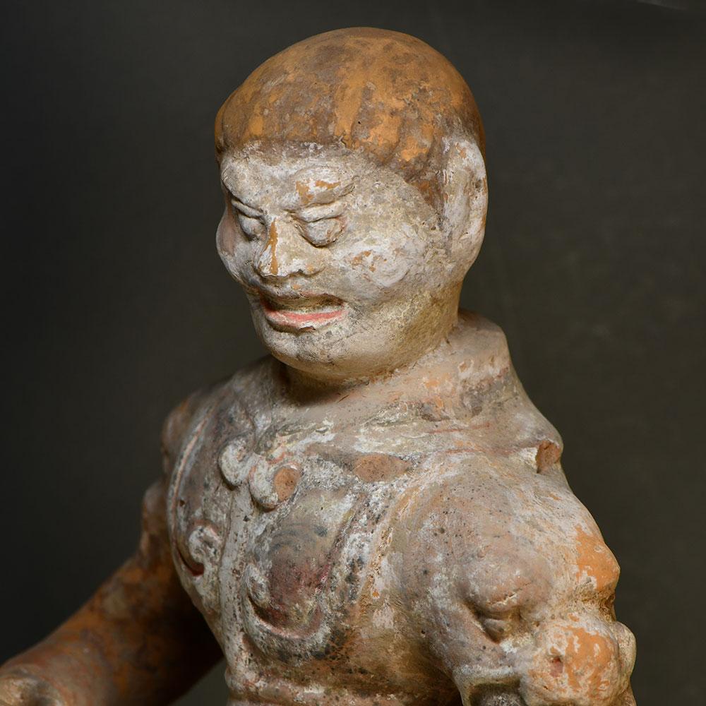 A Chinese Lokapala Temple Spirit Guardian, Tang Dynasty, ca. 618 - 906 CE