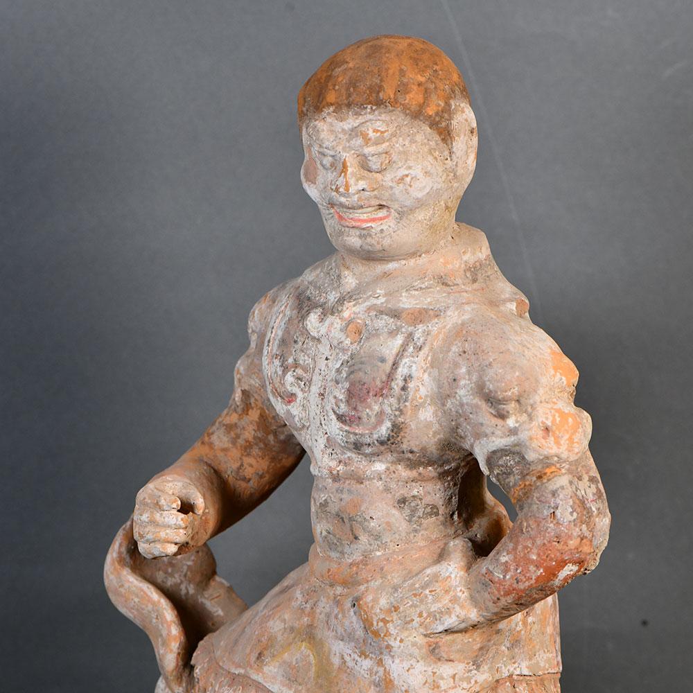 A Chinese Lokapala Temple Spirit Guardian, Tang Dynasty, ca. 618 - 906 CE