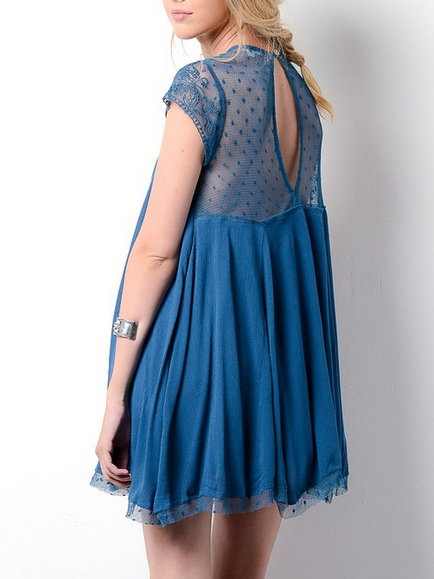 Embellished Trapeze Dress - More Colors