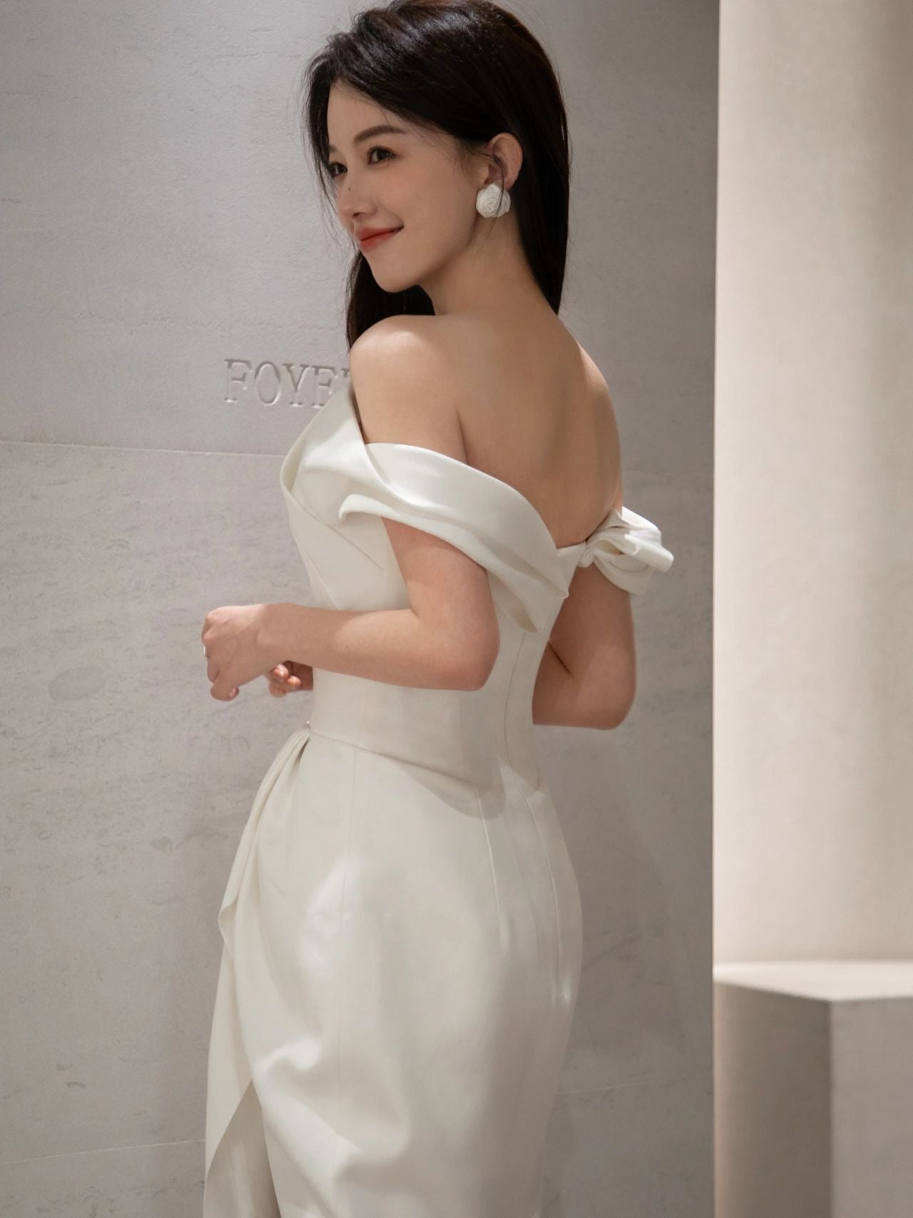 Simple Ankle Length Vintage Wedding Dress