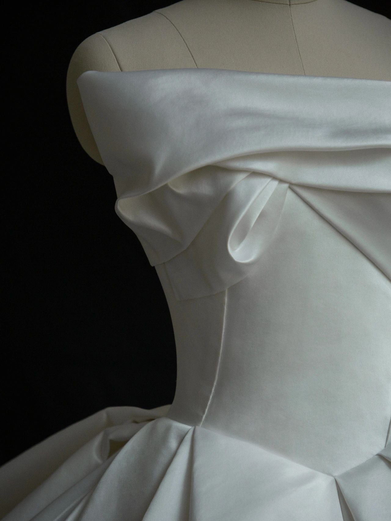 Strapless Ball Gown Silk Duchess Satin Wedding Dress