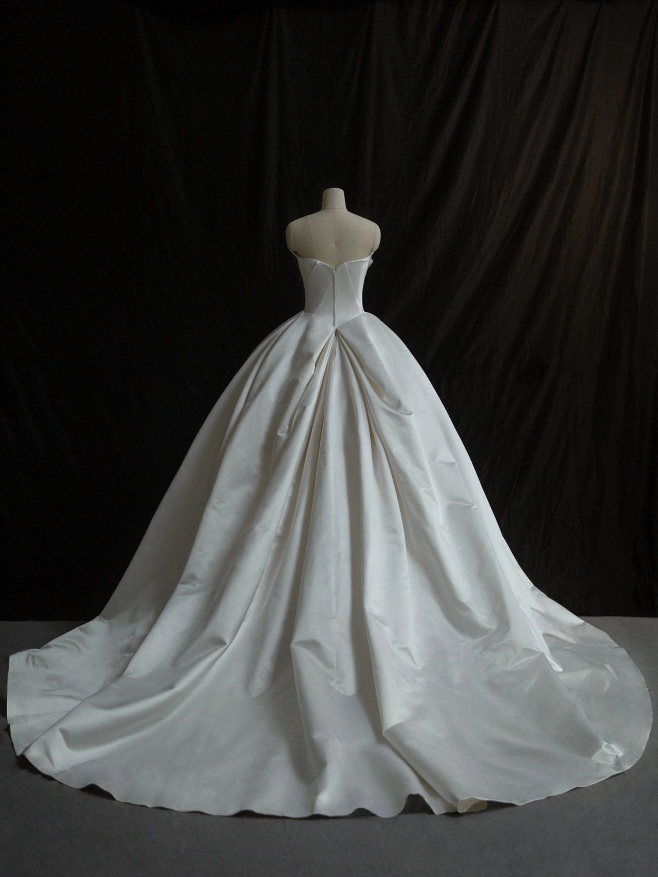 Strapless Ball Gown Silk Duchess Satin Wedding Dress