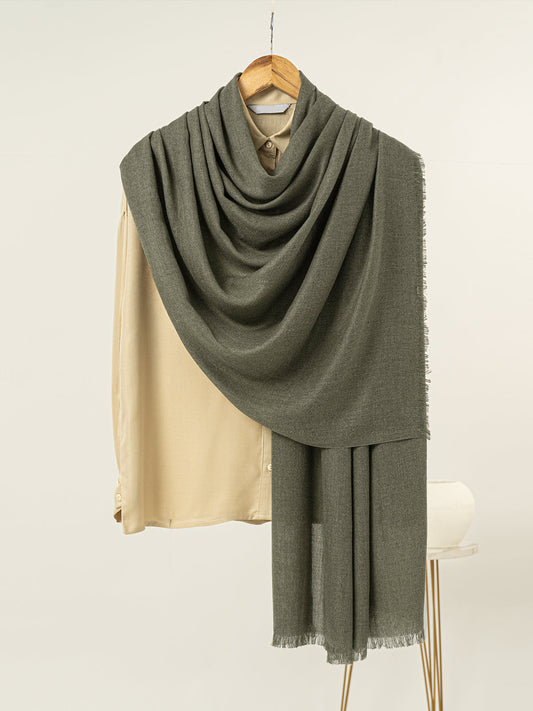 Solid Pashmina - Olive