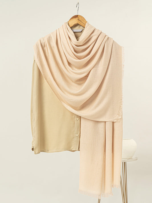 Solid Pashmina - Pearl