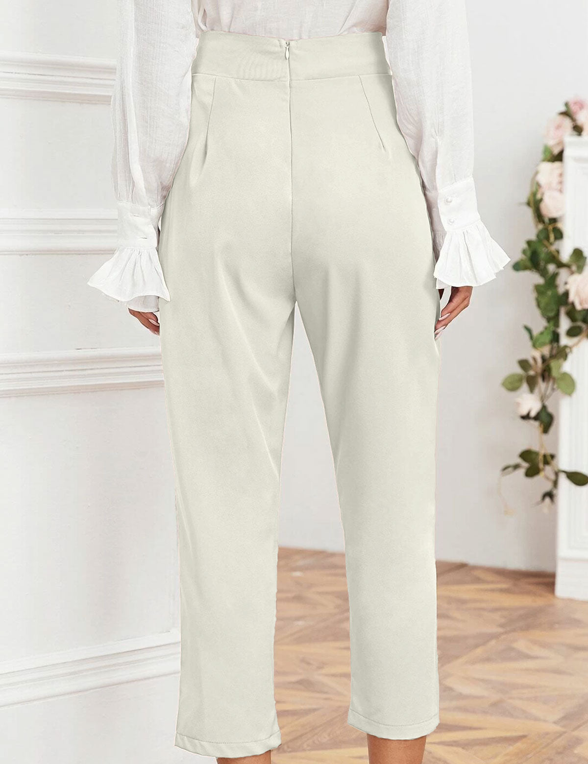 Bow-tie Pants - Pearl