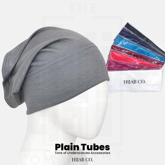 Plain Hijab Tubes - Set of 12