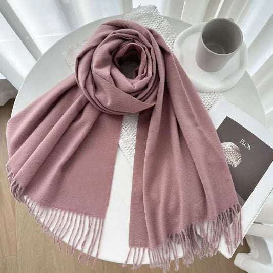 Pure Woolen Shawl Scarves - Blush