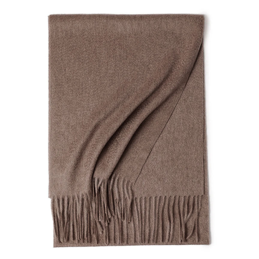 Pure Woolen Shawl Scarves - Mocha