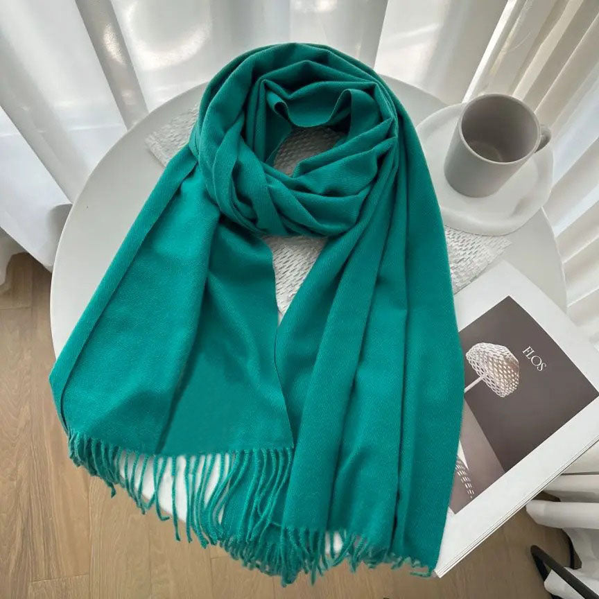 Pure Woolen Shawl Scarves - Teal