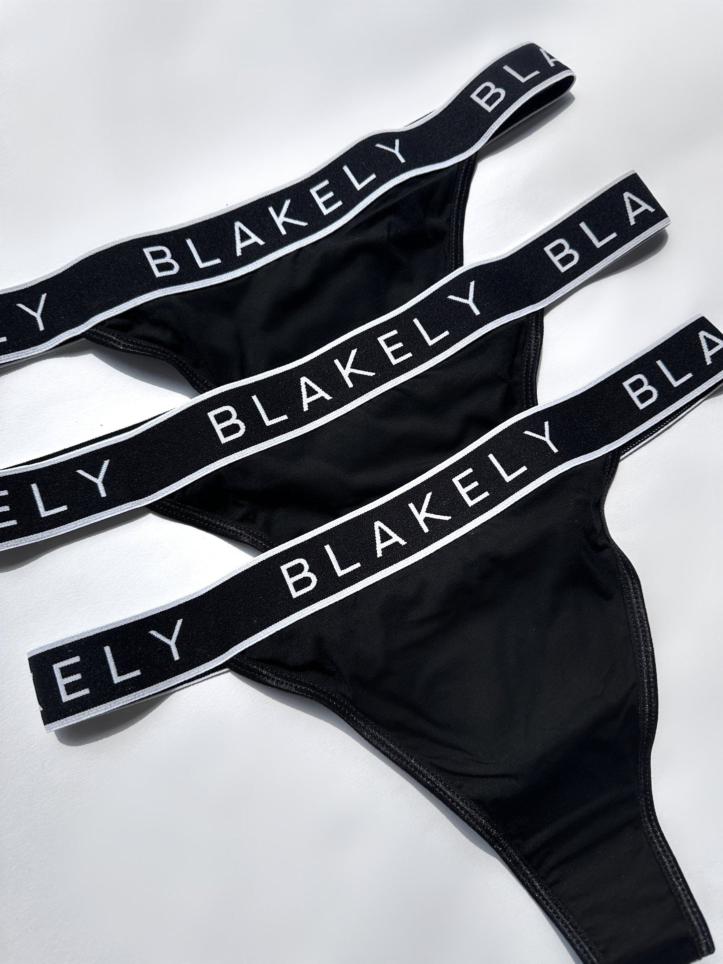 Phoebe Thong 3 Pack - Black