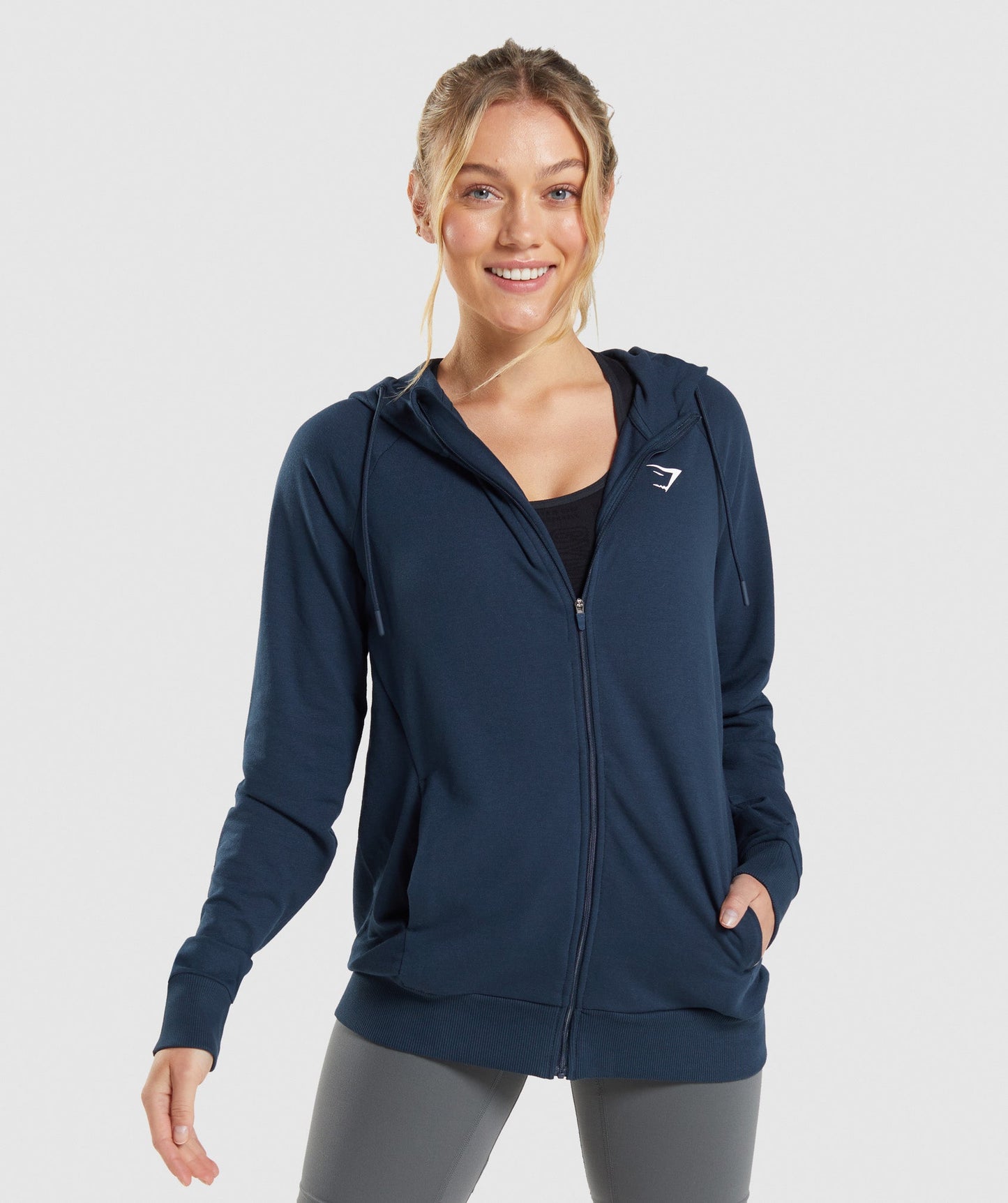 Gymshark Training Zip Hoodie - Navy