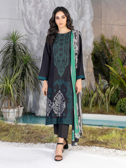 2 Piece Embroidered Jacquard Suit