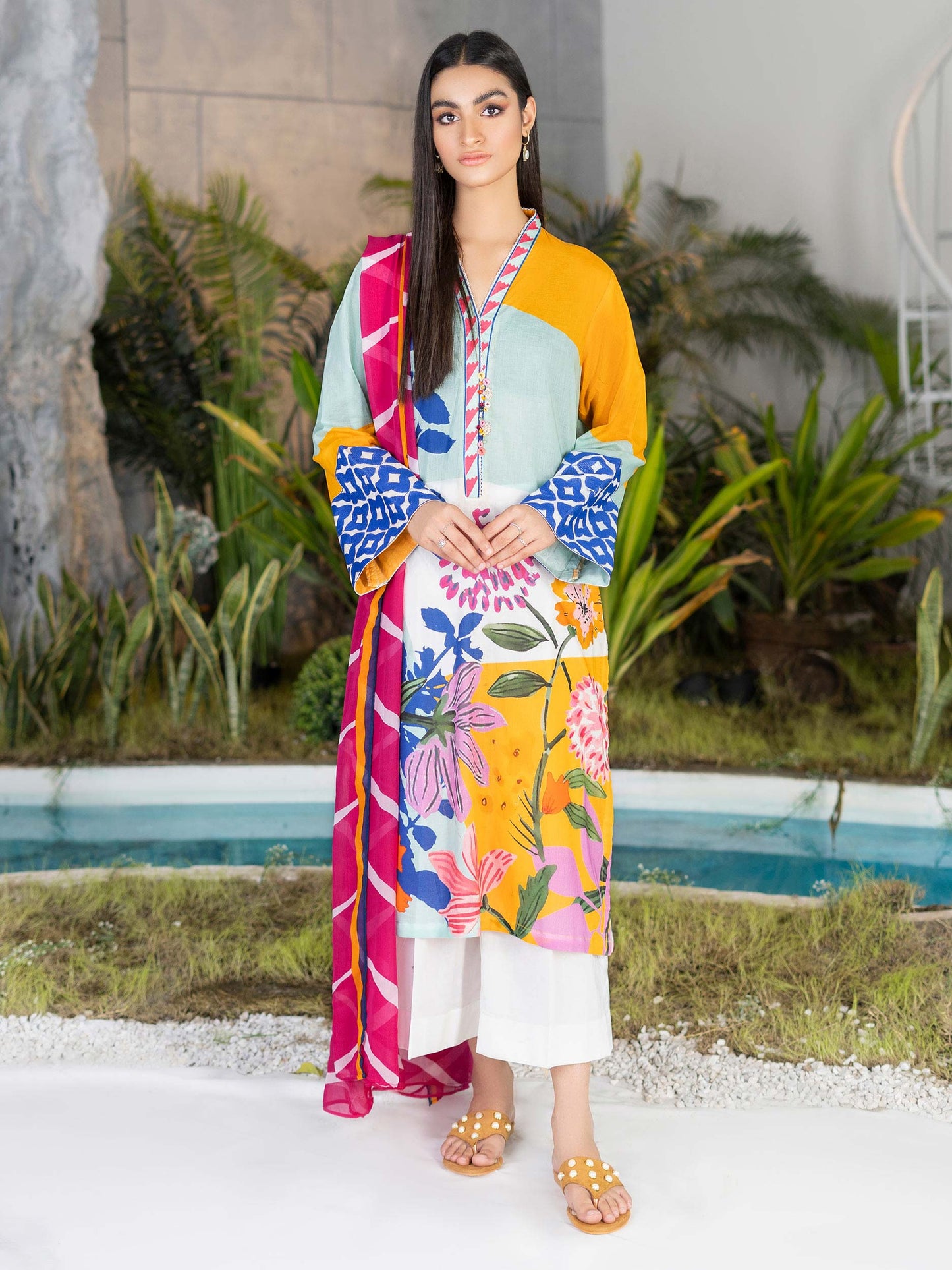 2 Piece Embroidered Lawn Suit