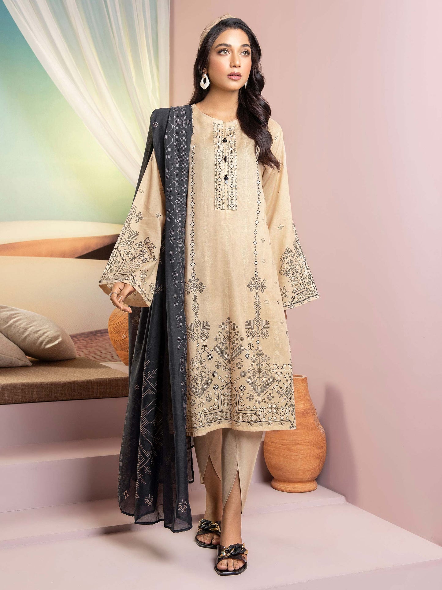 3 Piece Printed Lawn Suit