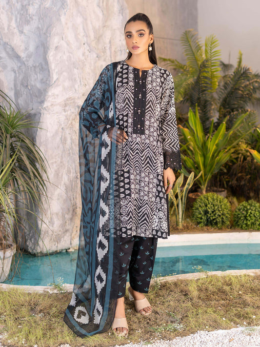 3 Piece Embroidered Lawn Suit