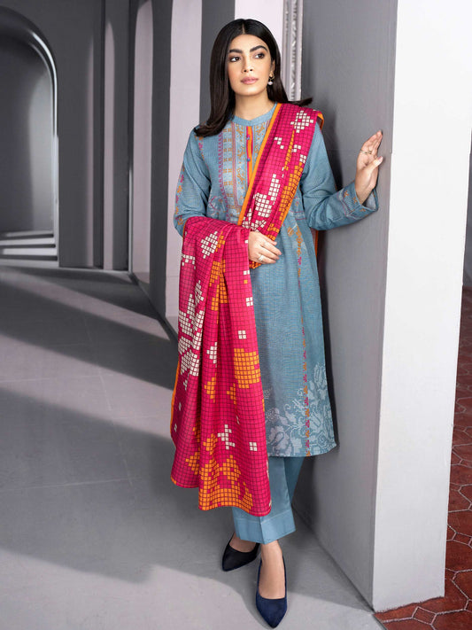 2 Piece Printed Khaddar Suit