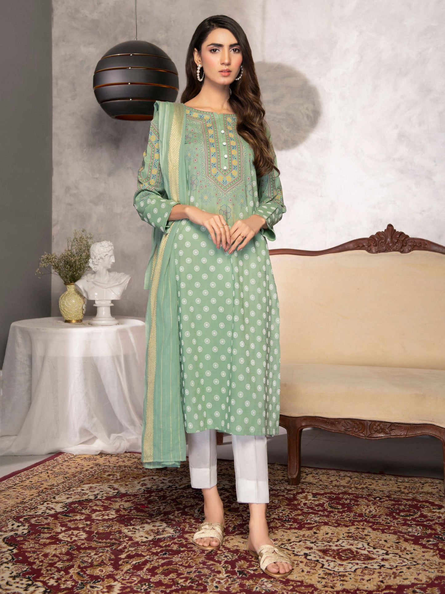 2 Piece Printed Lawn Suit