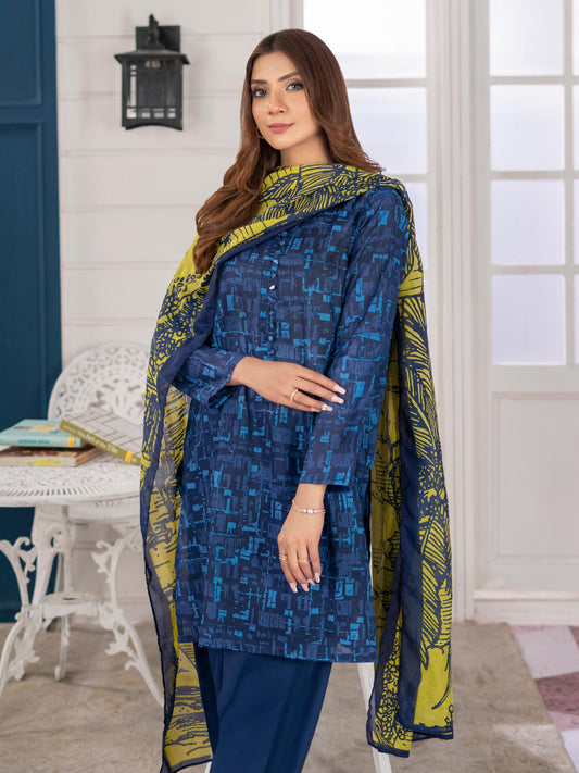 3 Piece Printed Lawn Suit