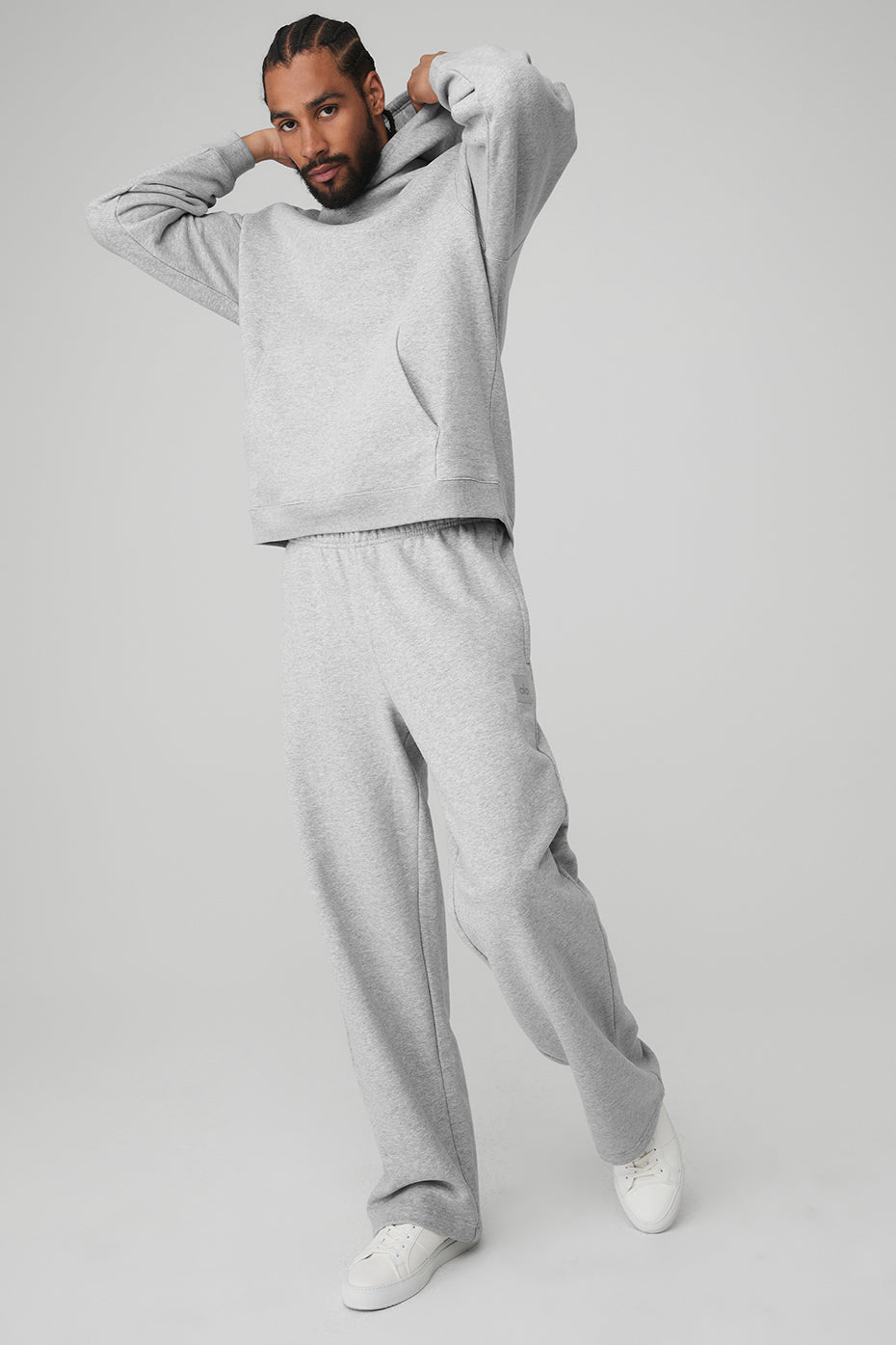 Men's Renown Hoodie & Renown Sweatpant Set - Athletic Heather Grey