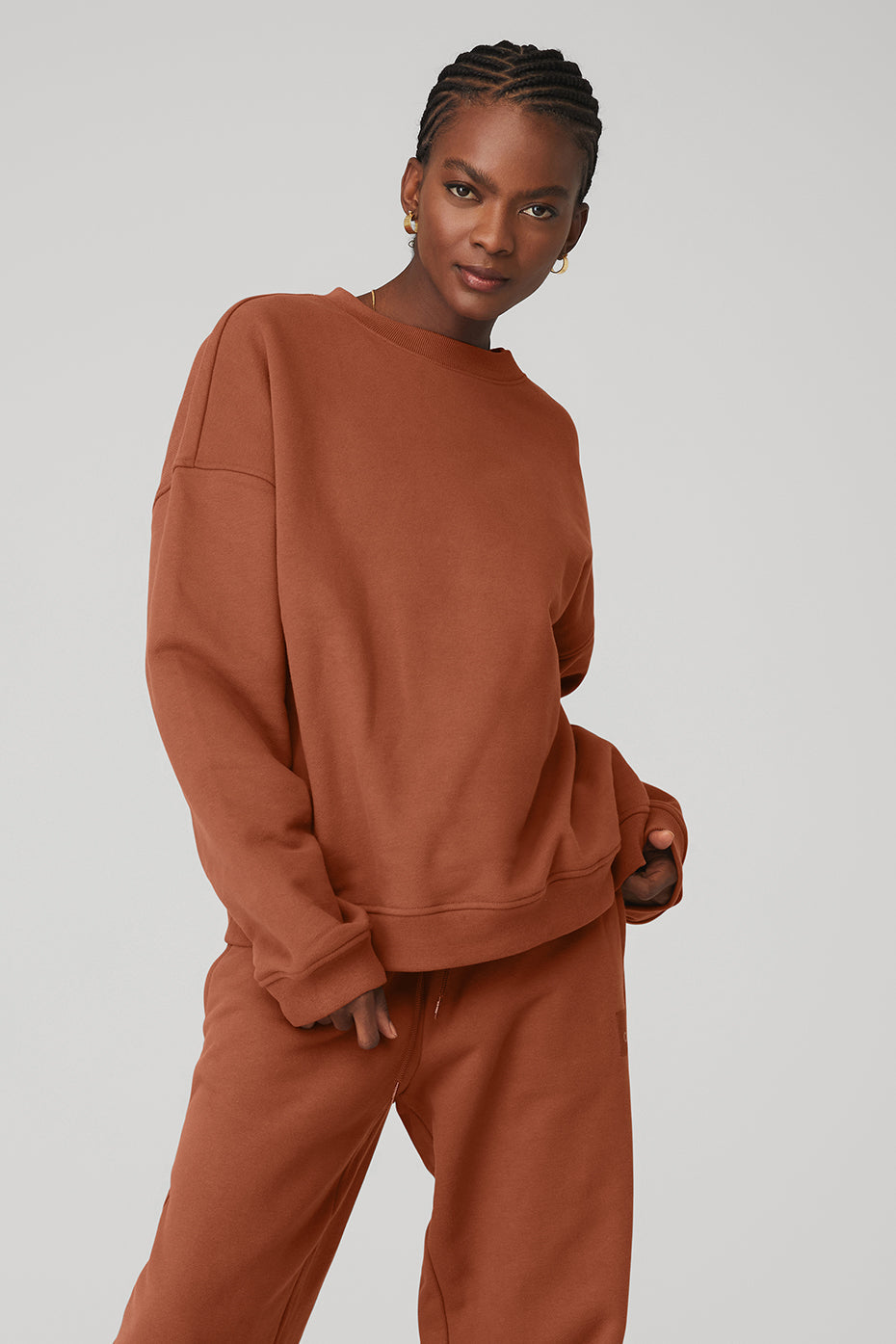 Renown Heavy Weight Crew Neck Pullover - Rust