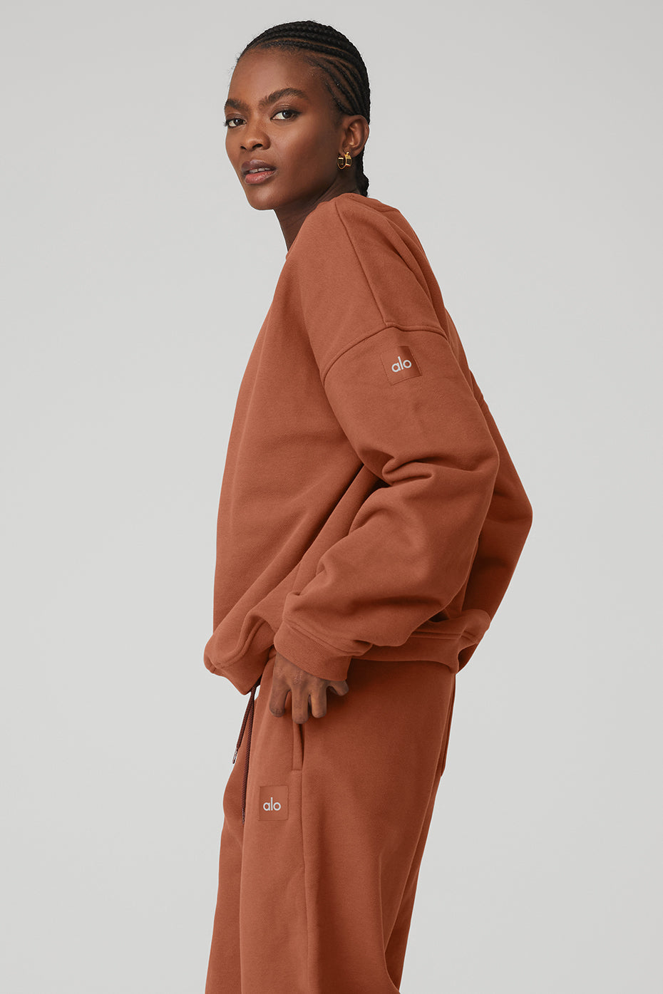Renown Heavy Weight Crew Neck Pullover - Rust
