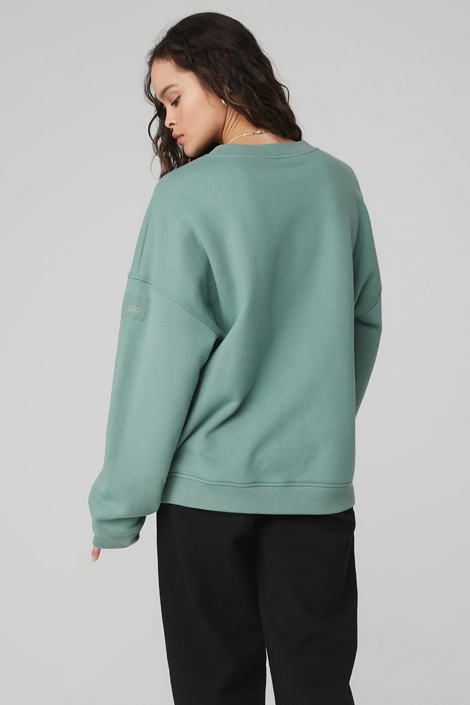 Renown Crew Neck Pullover - Blue Agave